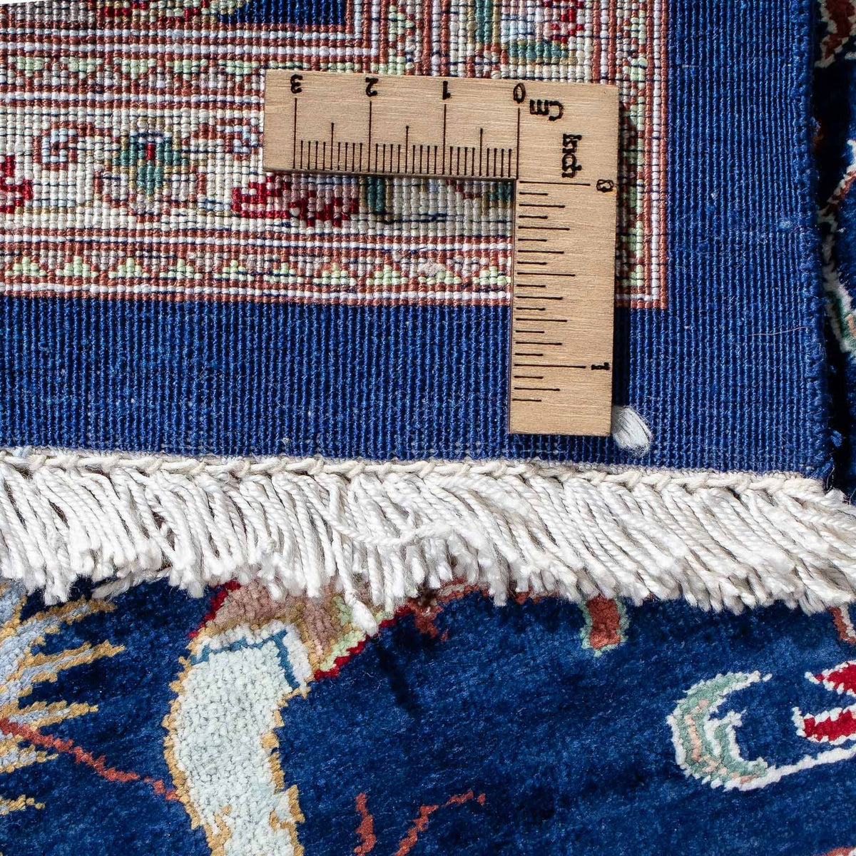 Persisk matta - Ghom - 87 x 55 cm - mörkblå