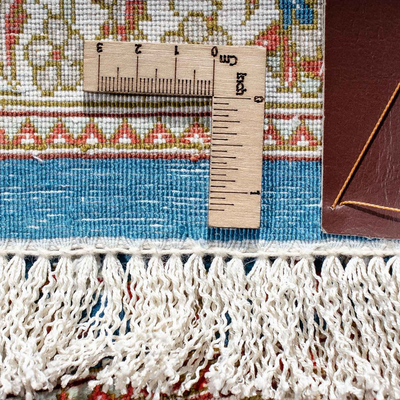 Persisk matta - Ghom - 92 x 57 cm - mörkblå