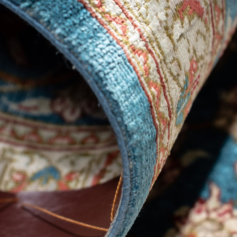 Persisk matta - Ghom - 94 x 58 cm - blå