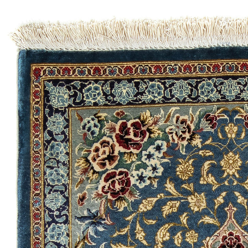 Persisk matta - Ghom - 80 x 55 cm - mörkblå