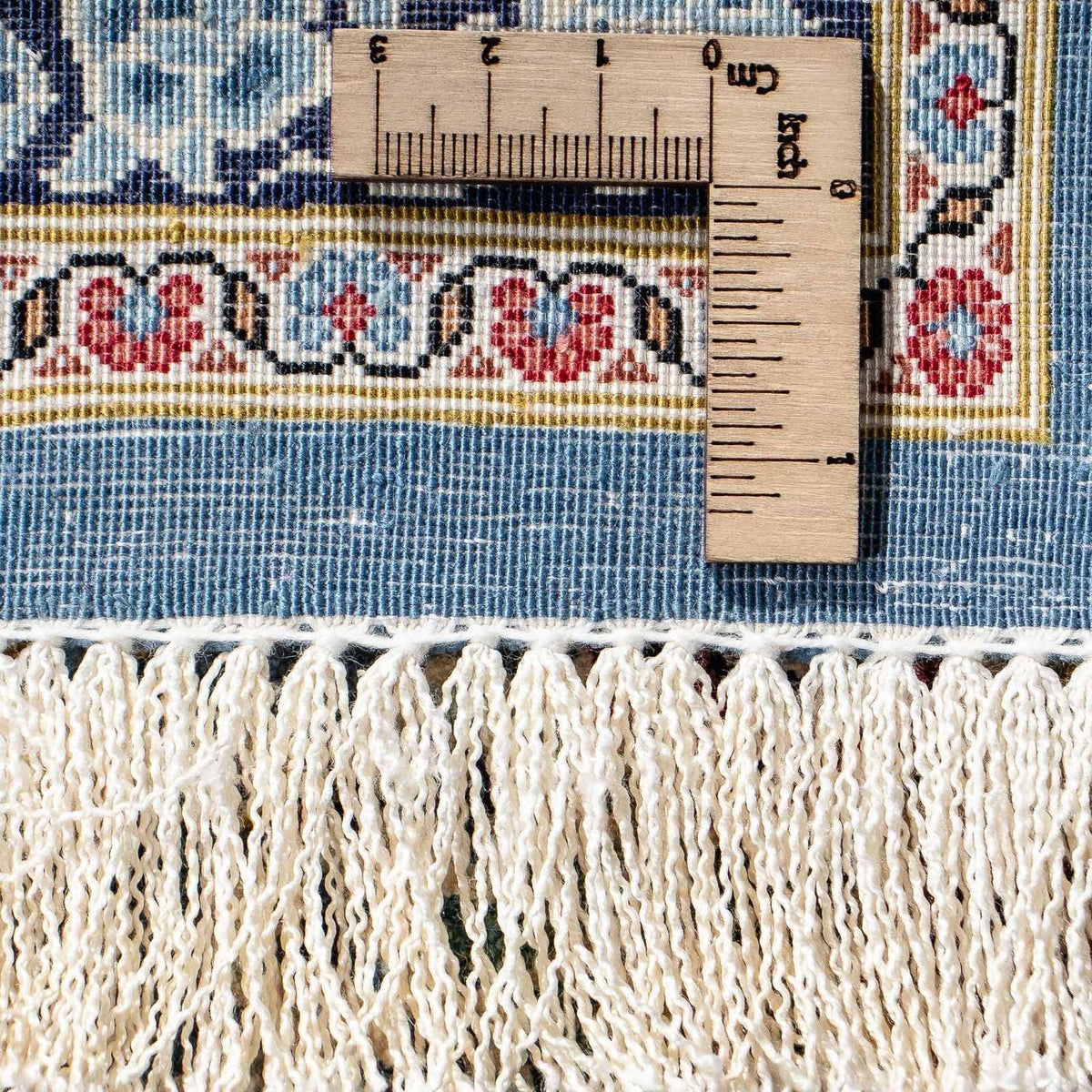 Persisk matta - Ghom - 80 x 55 cm - mörkblå