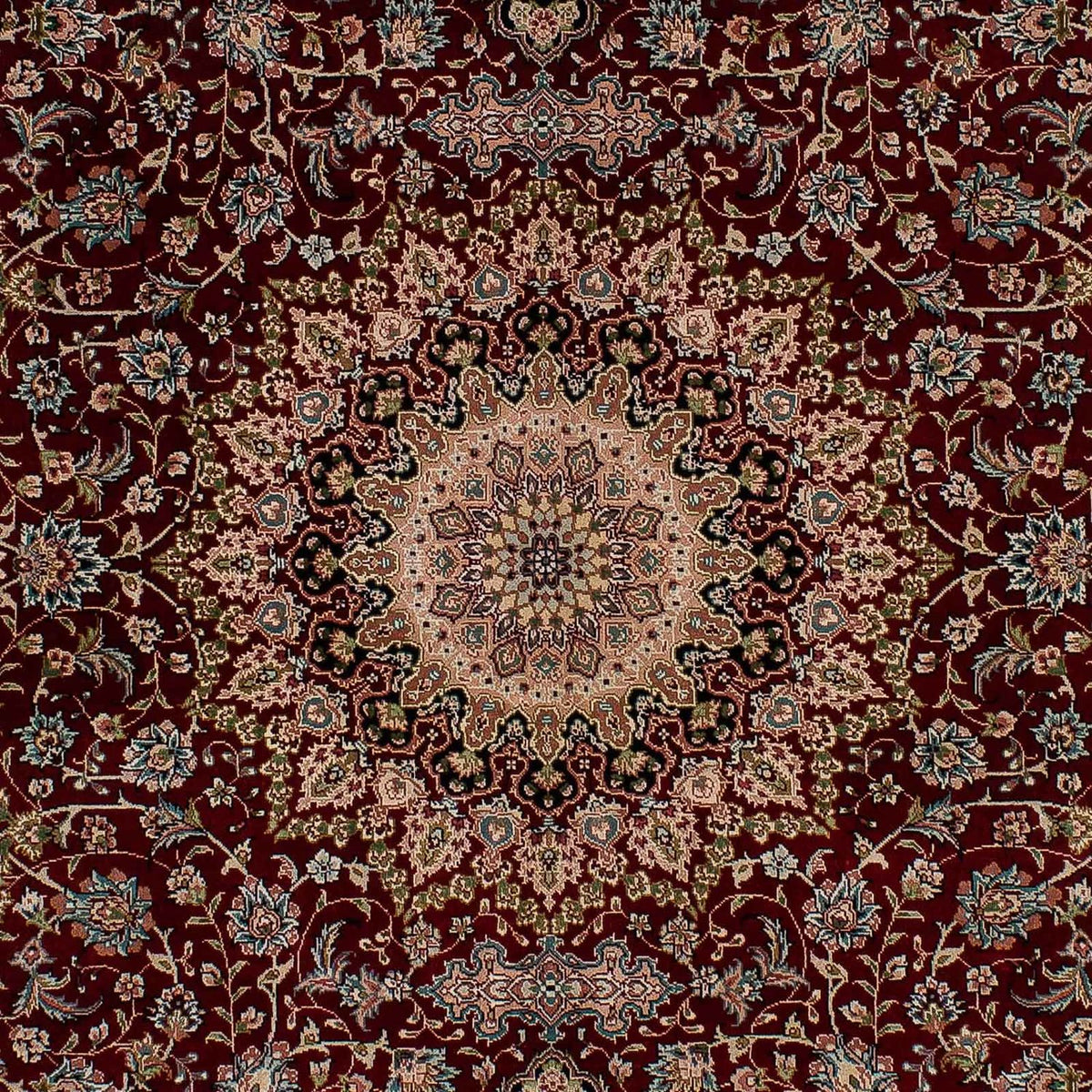 Silk matta - China Silk - 183 x 122 cm - mörkröd