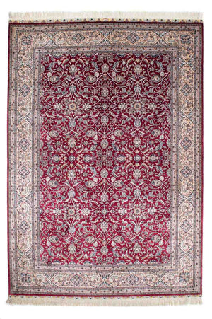 Oriental Carpet - Hereke - 246 x 170 cm - mörkröd