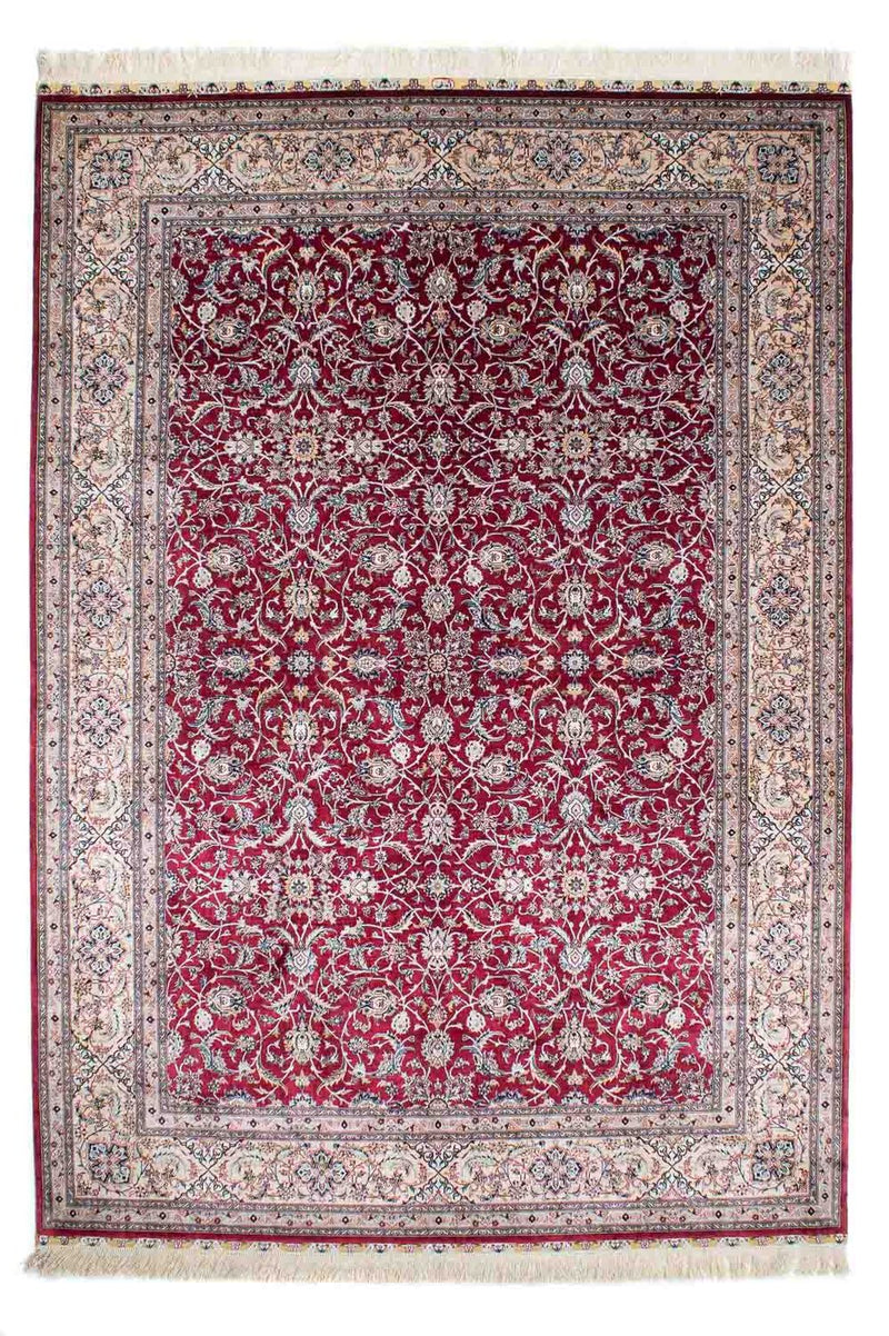 Oriental Carpet - Hereke - 246 x 170 cm - mörkröd