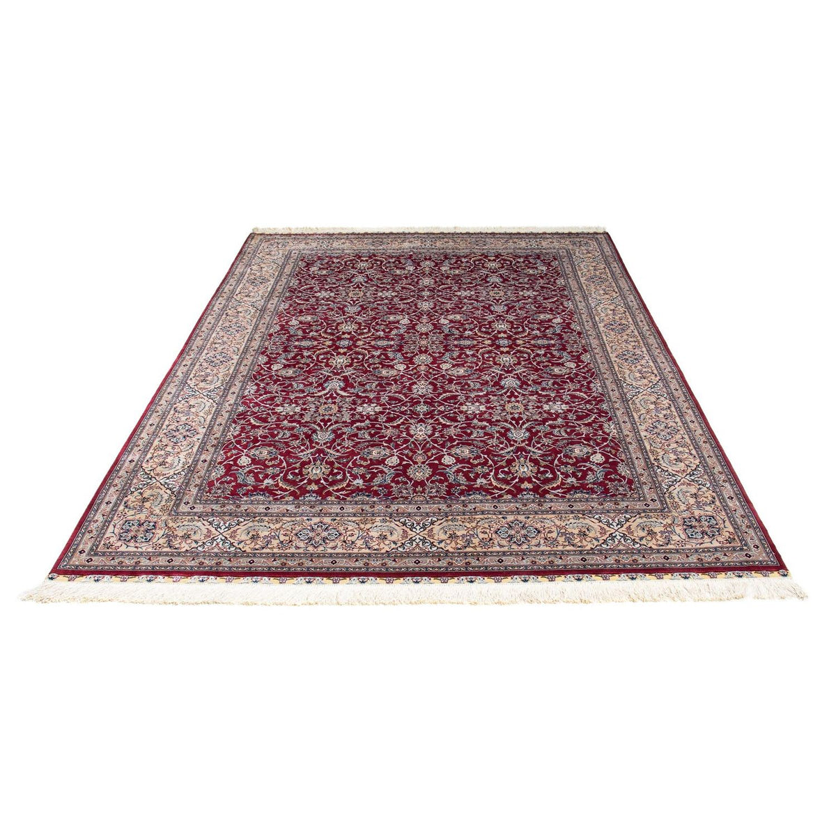 Oriental Carpet - Hereke - 246 x 170 cm - mörkröd