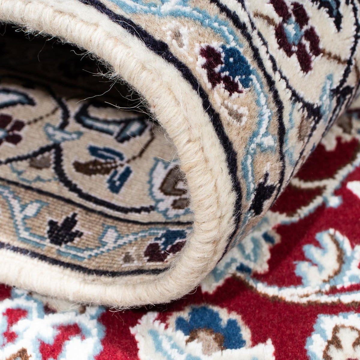 Persisk matta - Nain - Royal - 173 x 114 cm - mörkröd