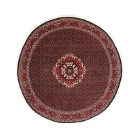 Persisk matta - Bijar runt  - 250 x 250 cm - mörkröd – product image