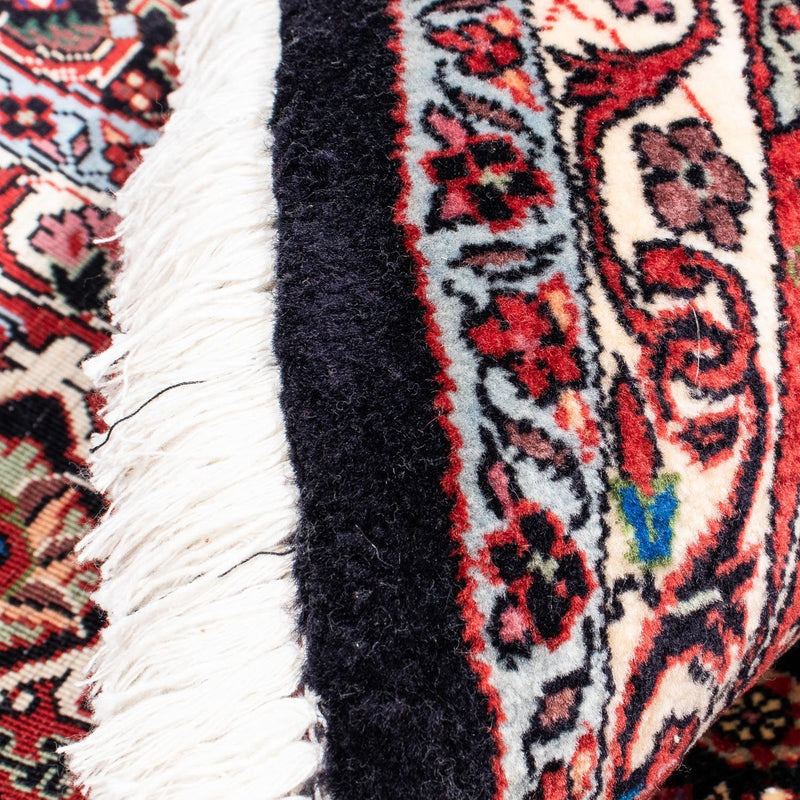 Persisk matta - Bijar runt  - 250 x 250 cm - mörkröd