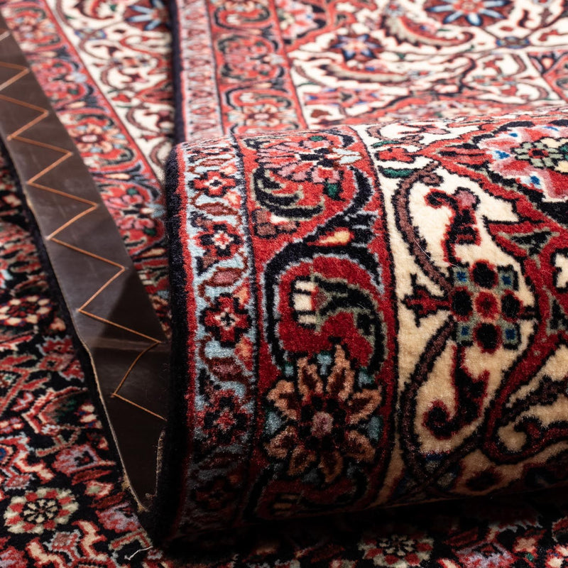 Persisk matta - Bijar - Royal - 346 x 250 cm - mörkröd