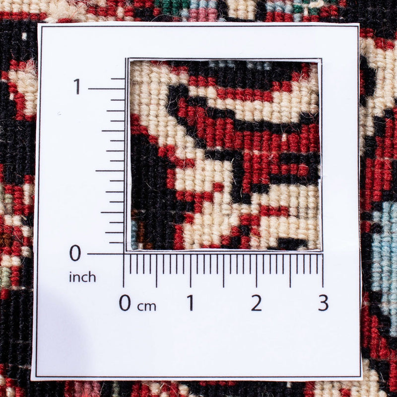 Persisk matta - Bijar - 303 x 250 cm - mörkröd