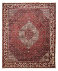 Persisk matta - Bijar - 309 x 256 cm - mörkröd