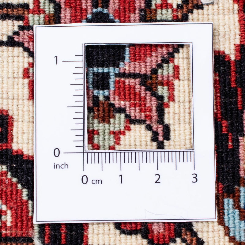 Persisk matta - Bijar - 309 x 256 cm - mörkröd