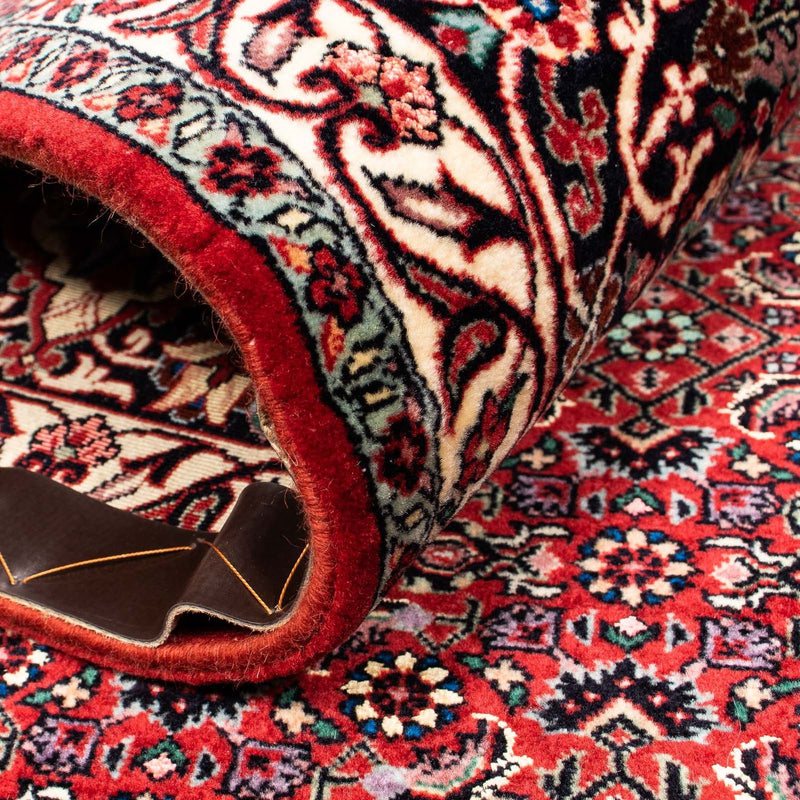 Persisk matta - Bijar - 381 x 298 cm - mörkröd