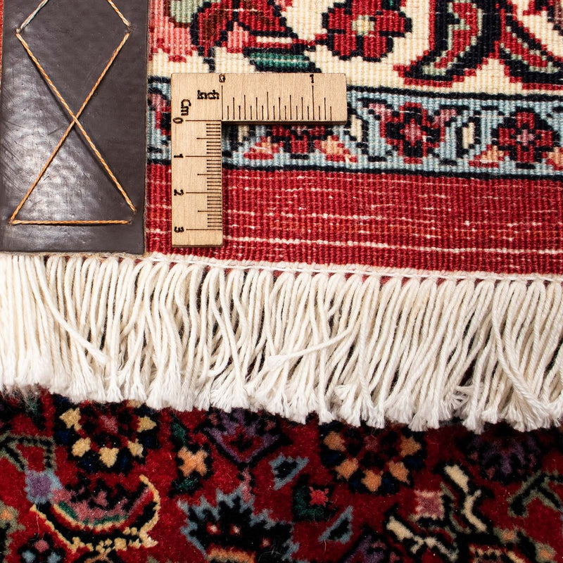 Persisk matta - Bijar - 381 x 298 cm - mörkröd