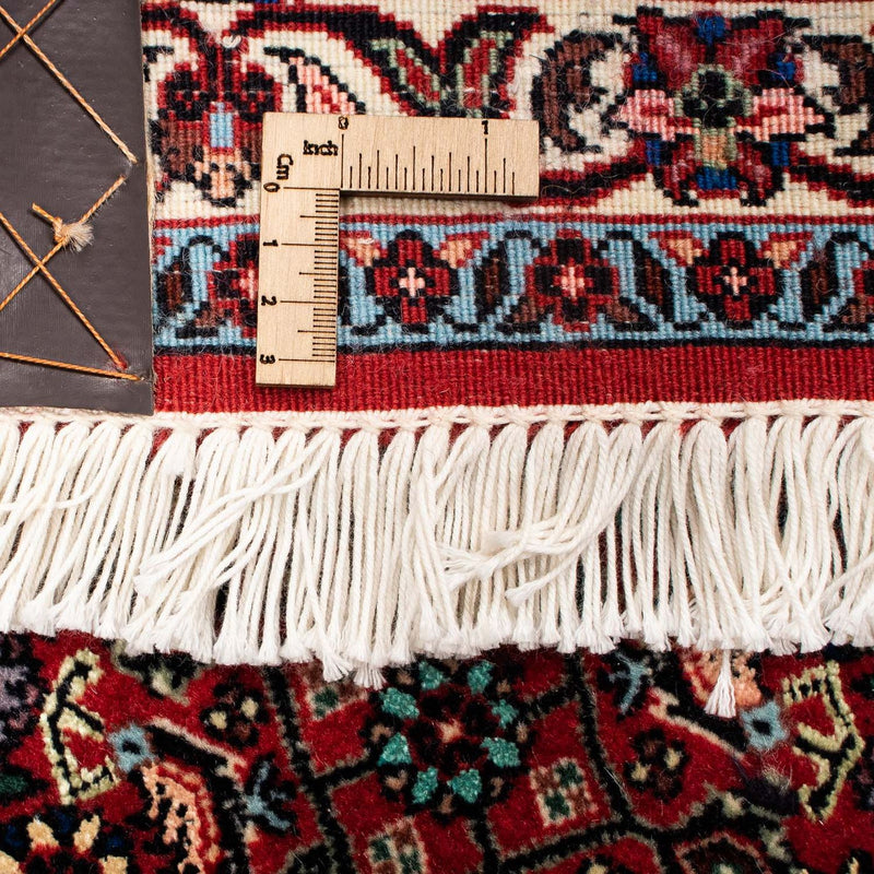 Persisk matta - Bijar - 252 x 206 cm - mörkröd