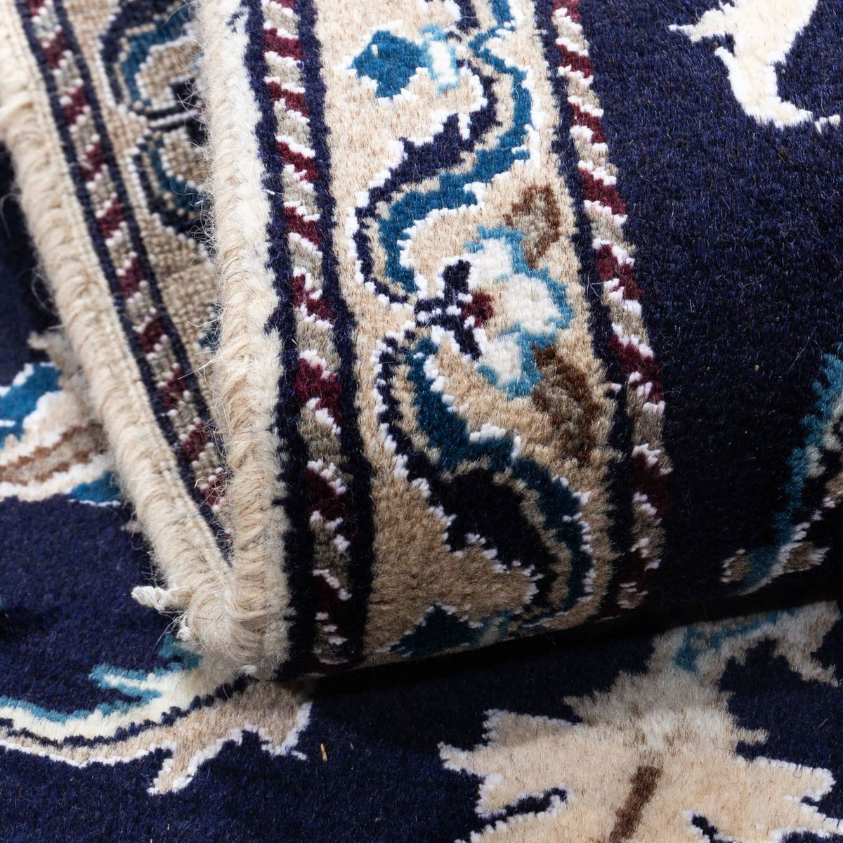 Persisk matta - Nain - 134 x 65 cm - mörkblå