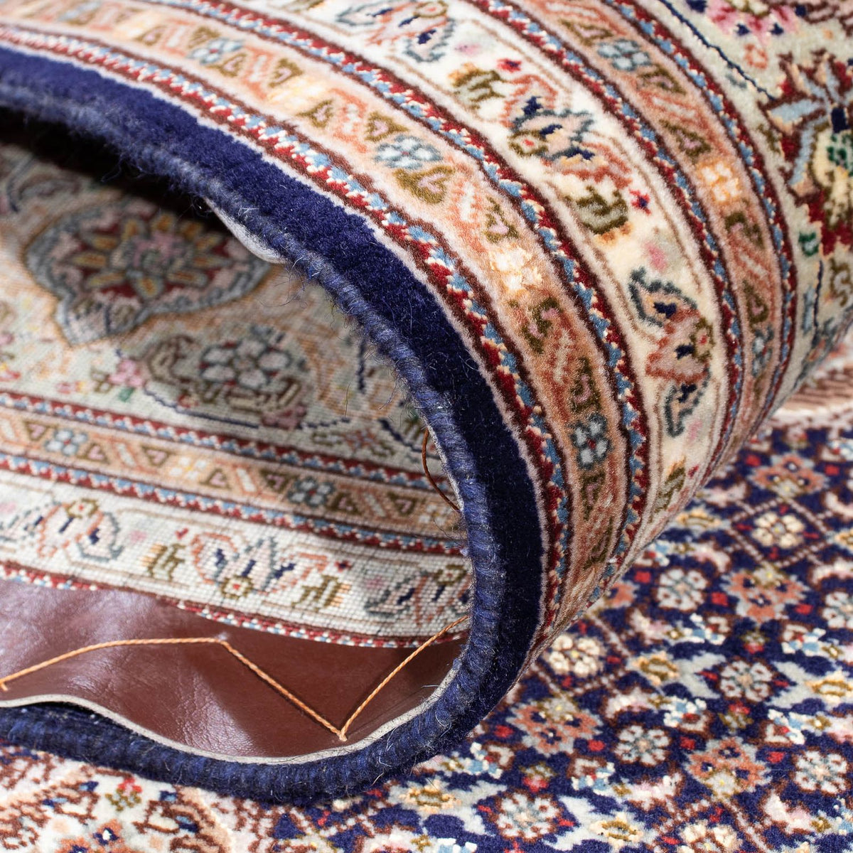 Persisk matta - Tabriz - 290 x 204 cm - mörkblå