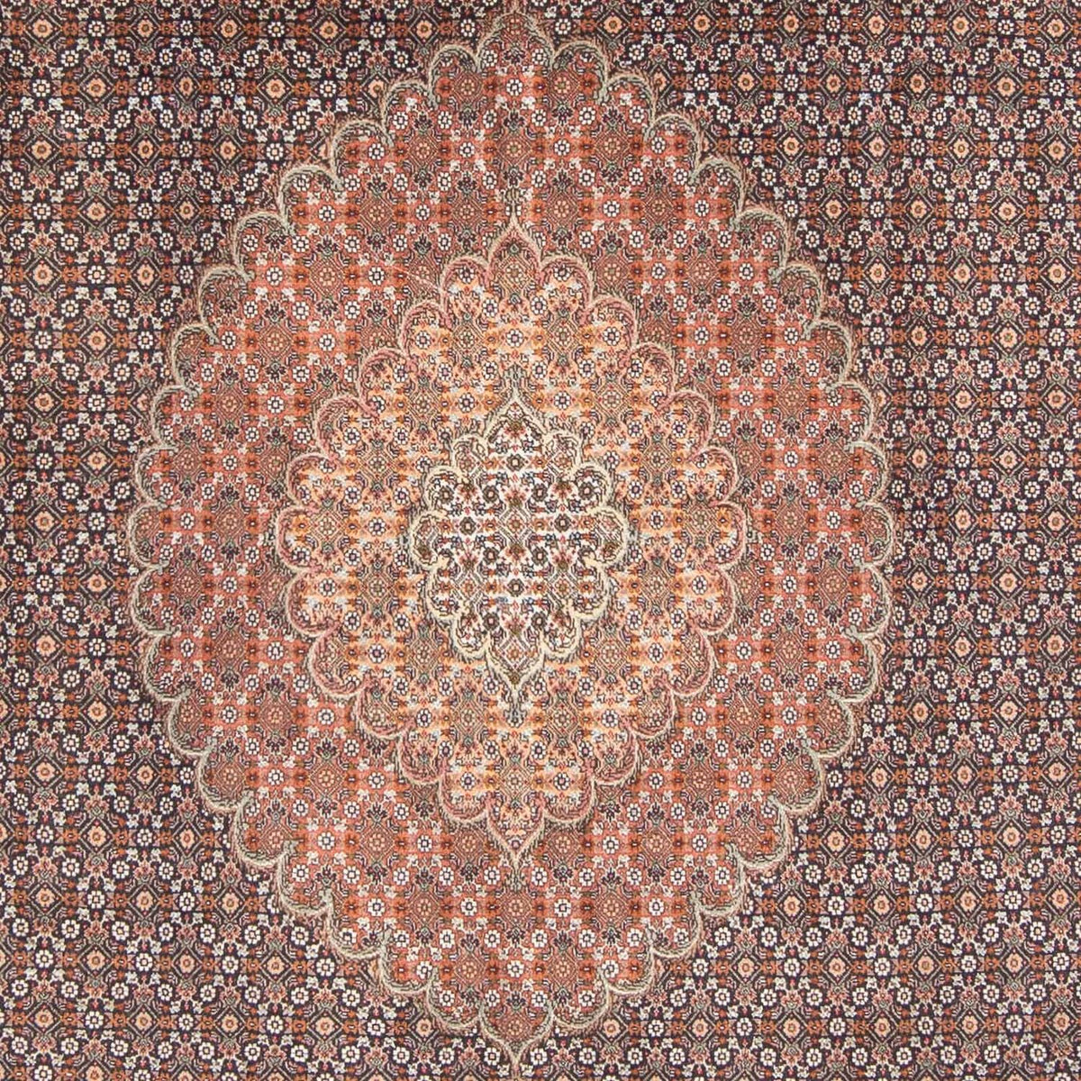 Persisk matta - Tabriz - 305 x 198 cm - mörkblå