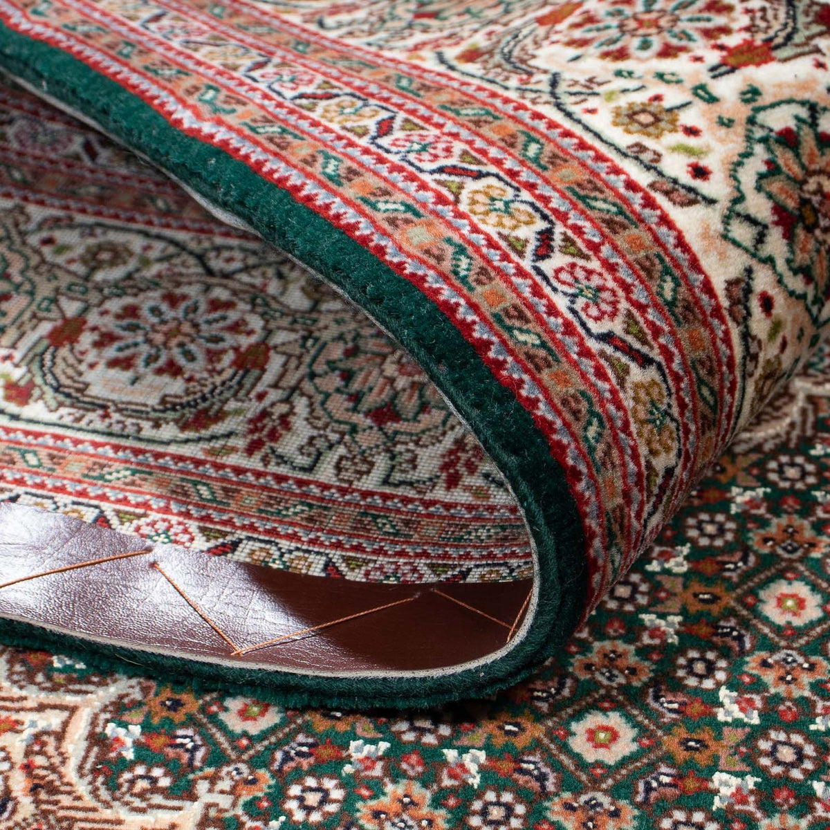 Persisk matta - Tabriz - 198 x 152 cm - grön