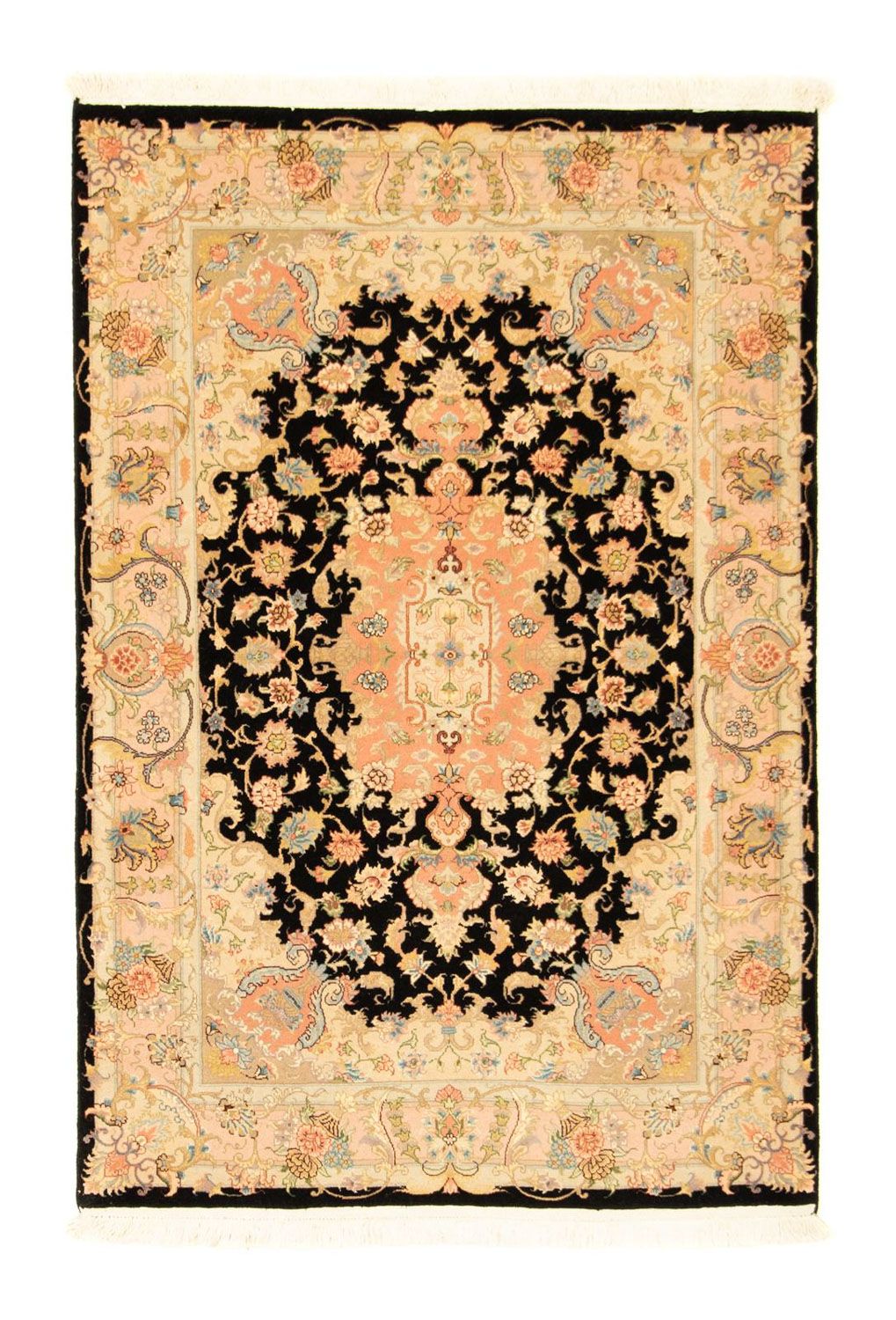 Persisk matta - Tabriz - Royal - 150 x 100 cm - mörkblå