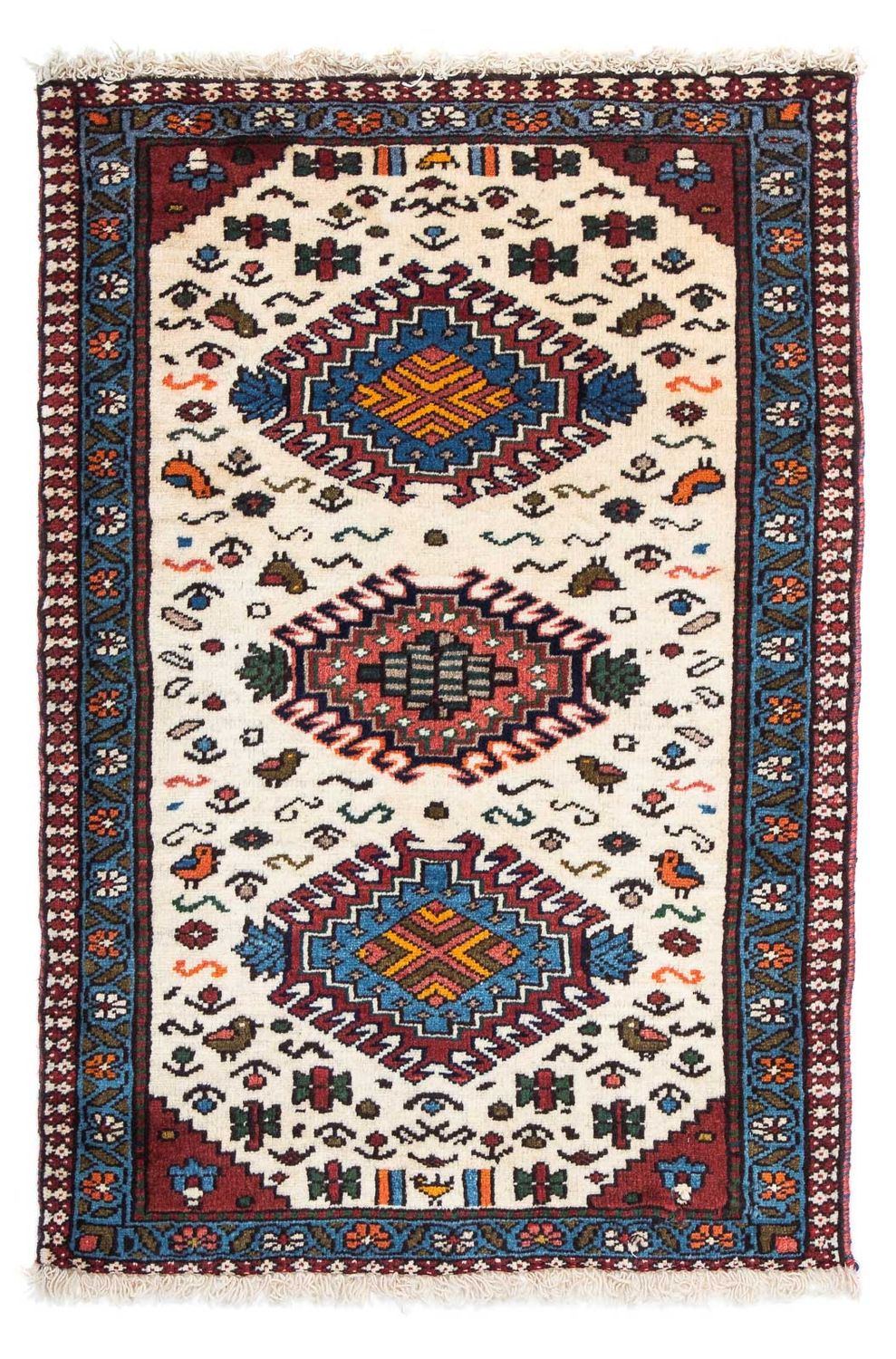 Persisk matta - Nomadic - 96 x 63 cm - beige