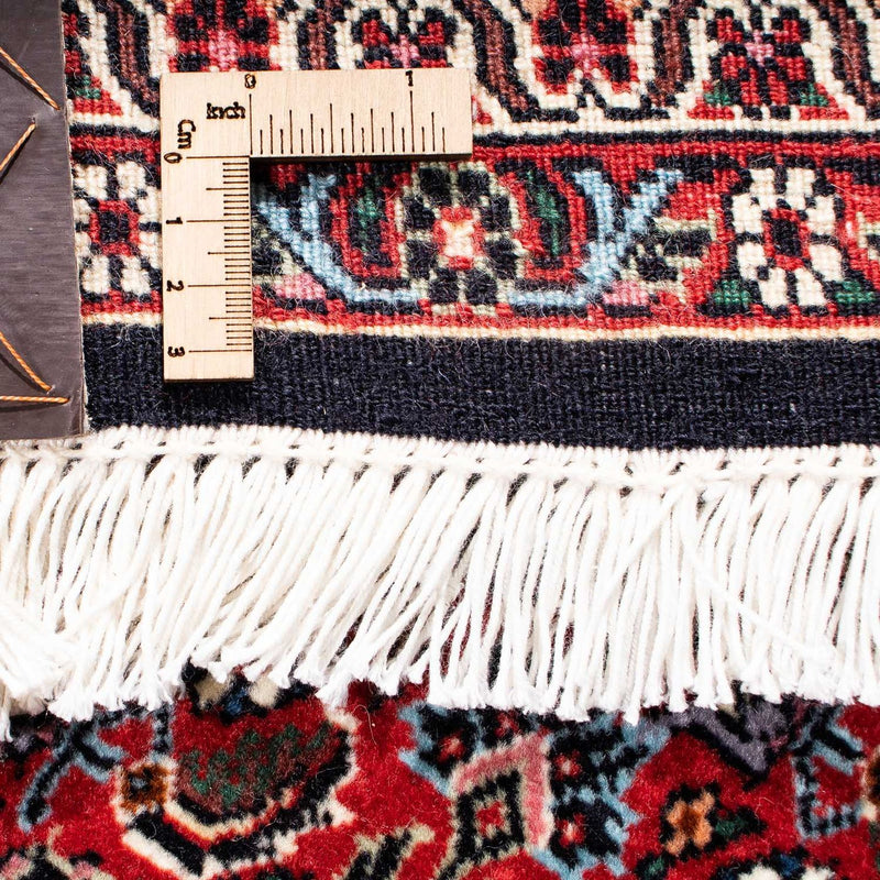 Persisk matta - Bijar - 246 x 167 cm - mörkröd