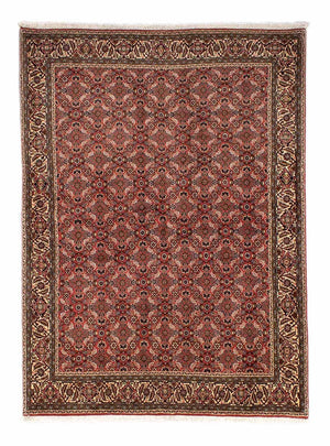 Persisk matta - Bijar - 244 x 172 cm - mörkröd