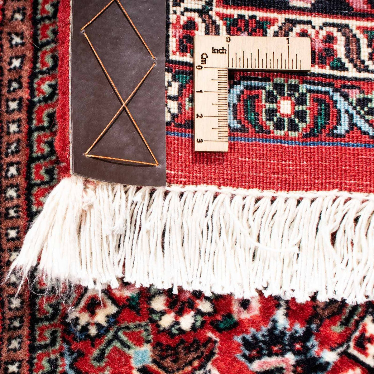 Persisk matta - Bijar - 252 x 172 cm - mörkröd