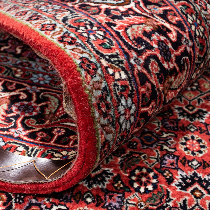 Persisk matta - Bijar - 245 x 167 cm - mörkröd