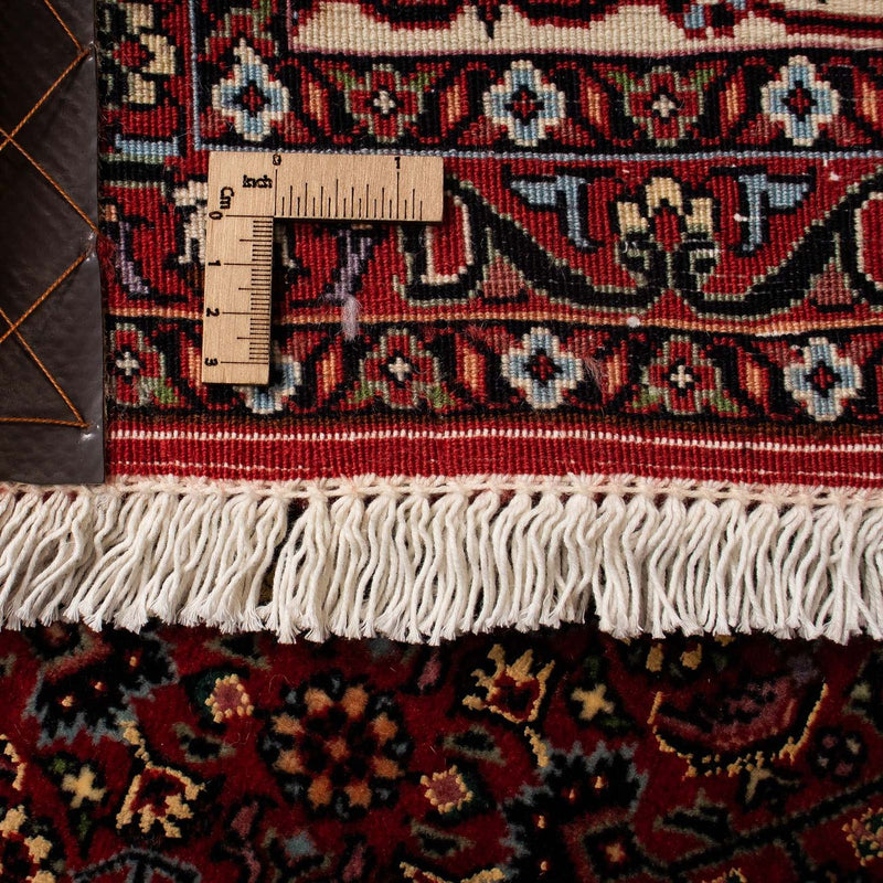 Persisk matta - Bijar - 252 x 208 cm - mörkröd