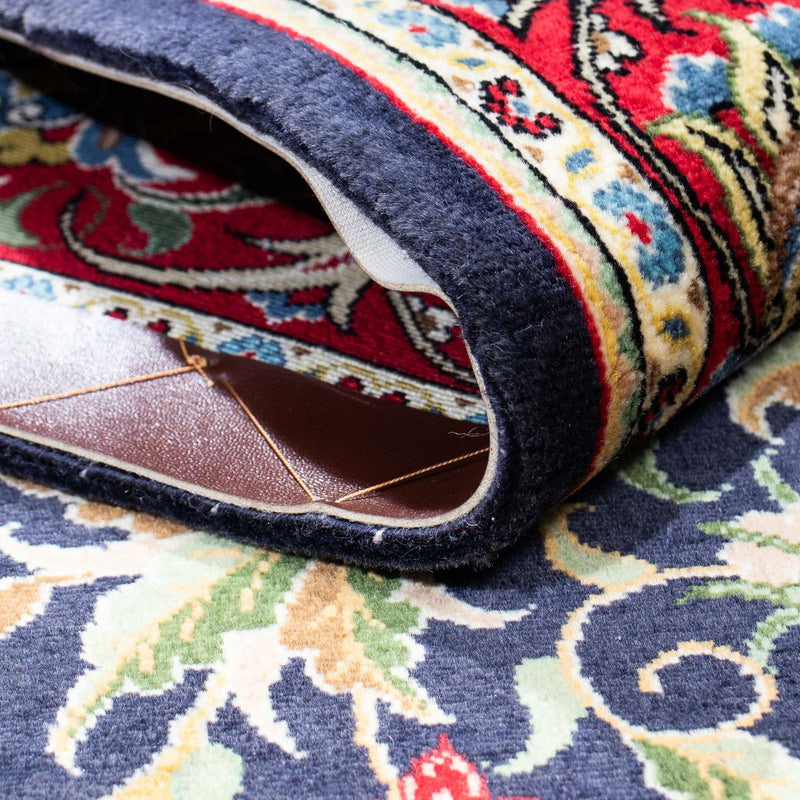 Persisk matta - Ghom - 204 x 135 cm - mörkblå