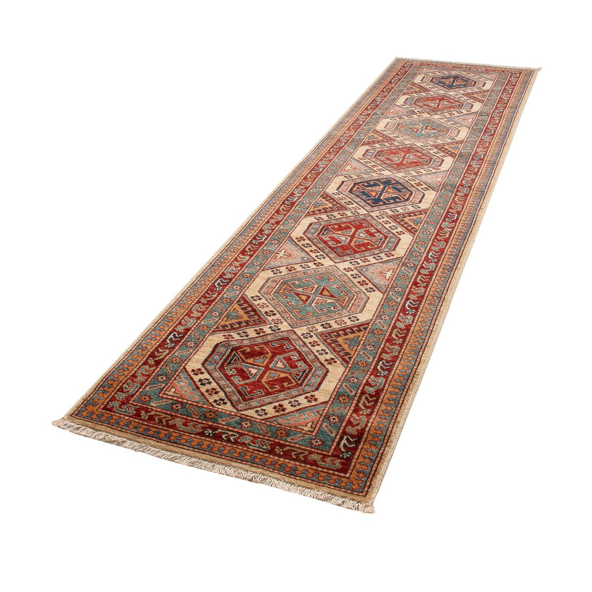 Runner Ziegler Carpet - Kazak - 309 x 74 cm - flerfärgad