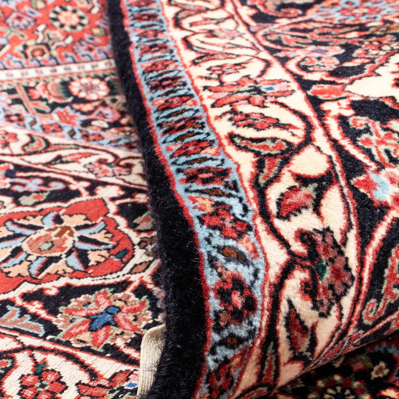 Persisk matta - Bijar - 352 x 252 cm - mörkröd