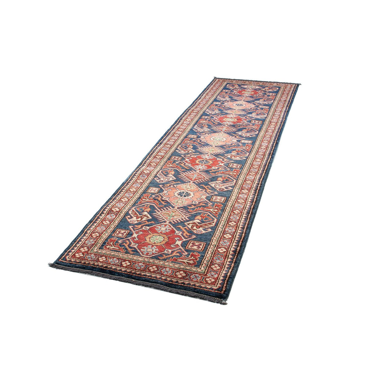 Runner Ziegler Carpet - Kazak - 298 x 78 cm - blå