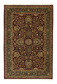 Sidenmatta - Hereke Silk - Premium - 187 x 125 cm - röd