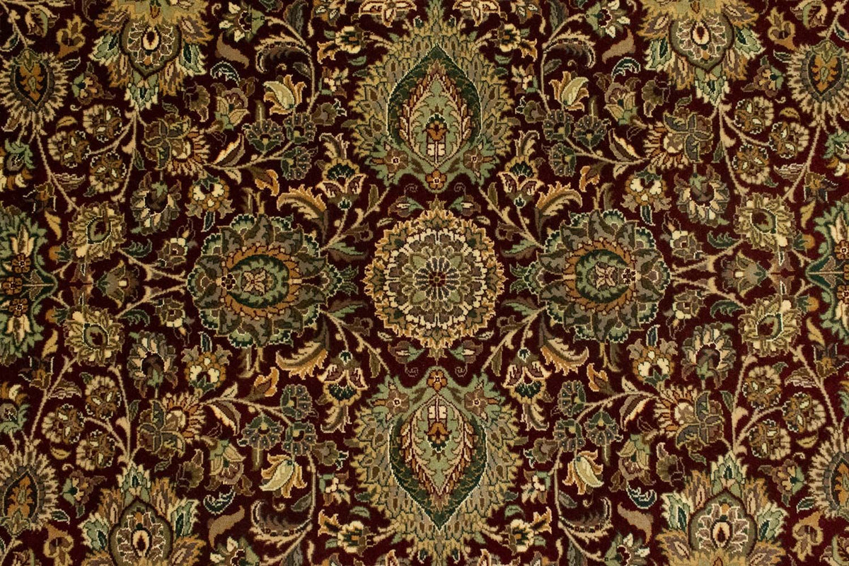 Sidenmatta - Hereke Silk - Premium - 187 x 125 cm - röd