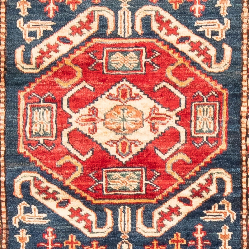 Runner Ziegler Carpet - Kazak - 258 x 74 cm - mörkblå