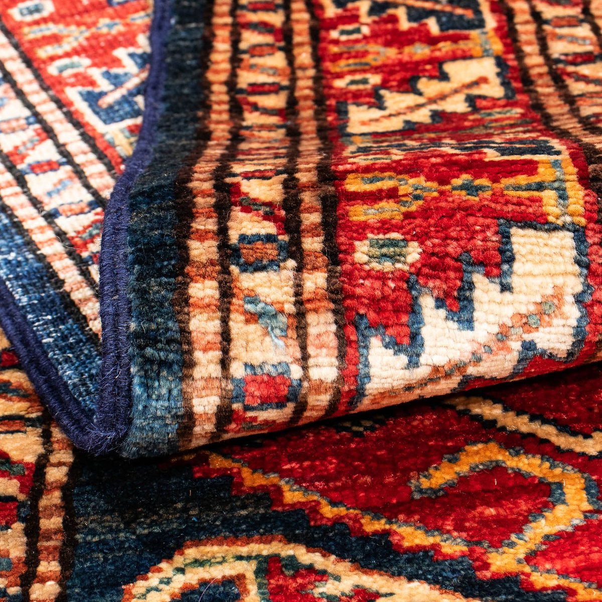 Runner Ziegler Carpet - Kazak - 258 x 74 cm - mörkblå