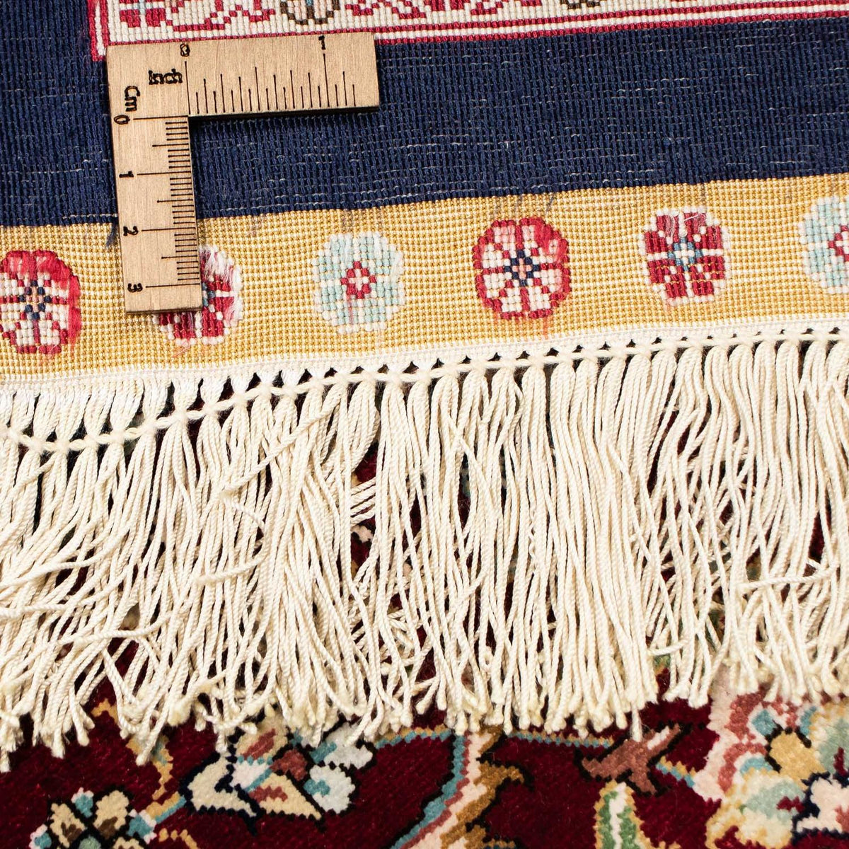 Oriental Carpet - Hereke - 370 x 276 cm - mörkröd