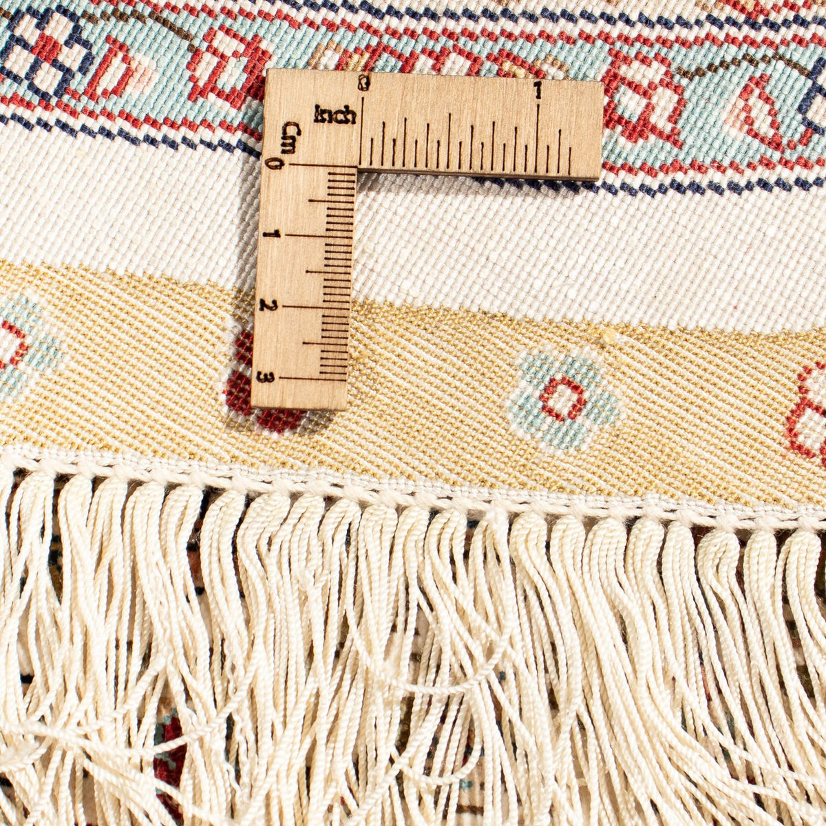 Oriental Carpet - Hereke runt  - 185 x 185 cm - beige