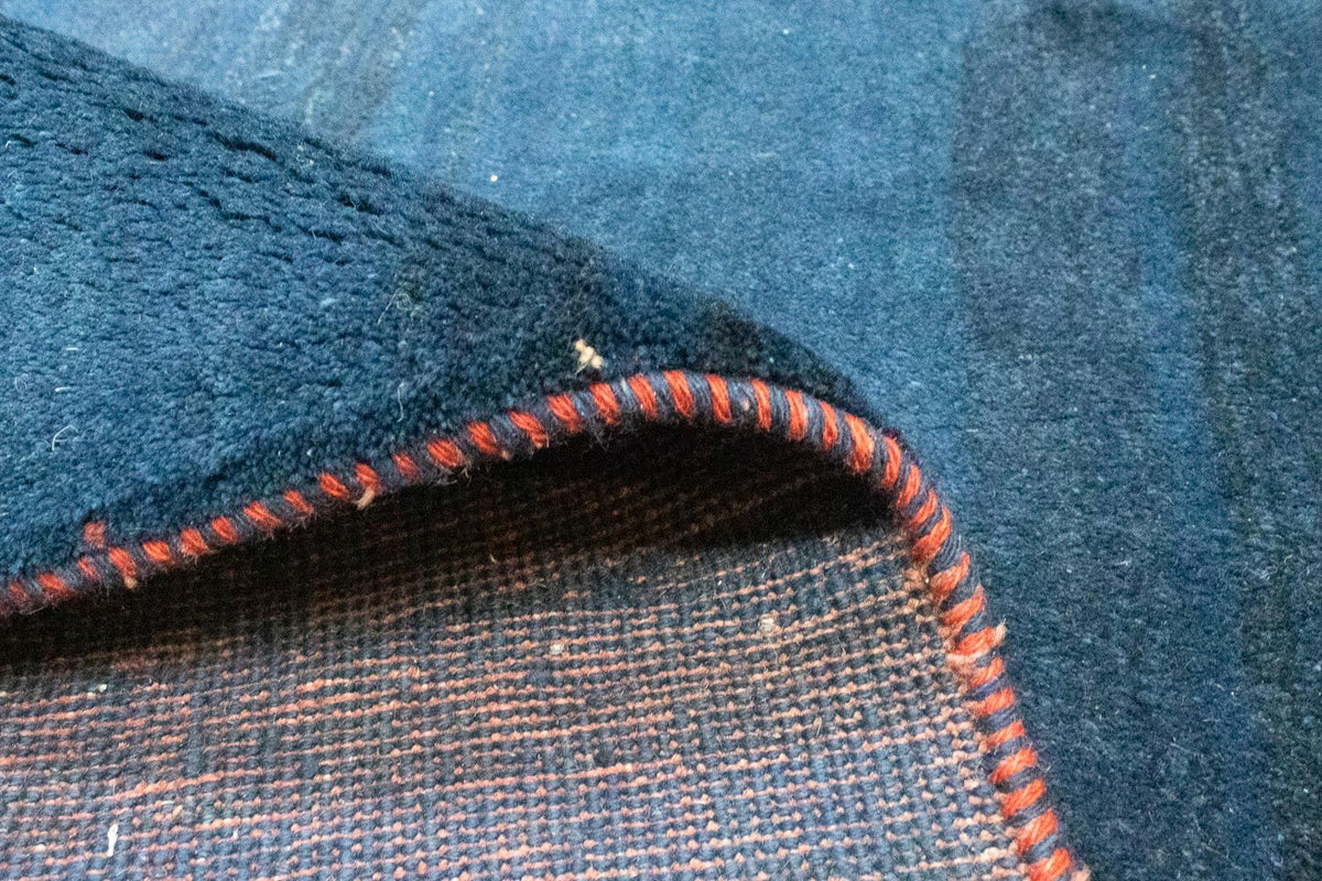 Gabbeh-matta - persisk kvadrat  - 295 x 278 cm - mörkblå