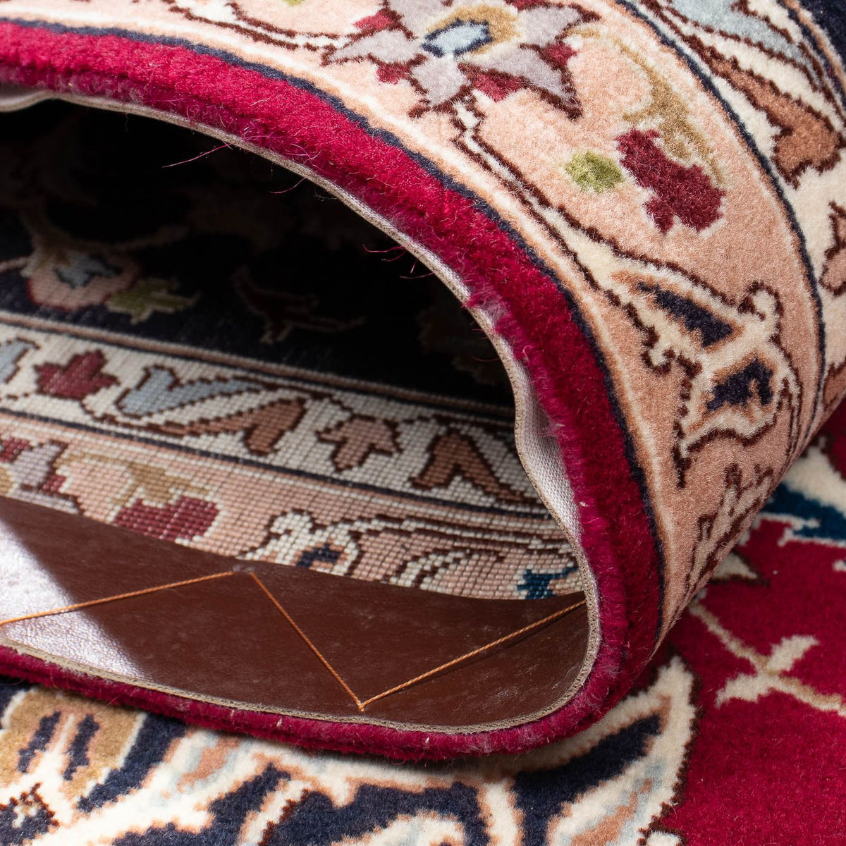 Persisk matta - Tabriz - Royal - 293 x 202 cm - mörkröd