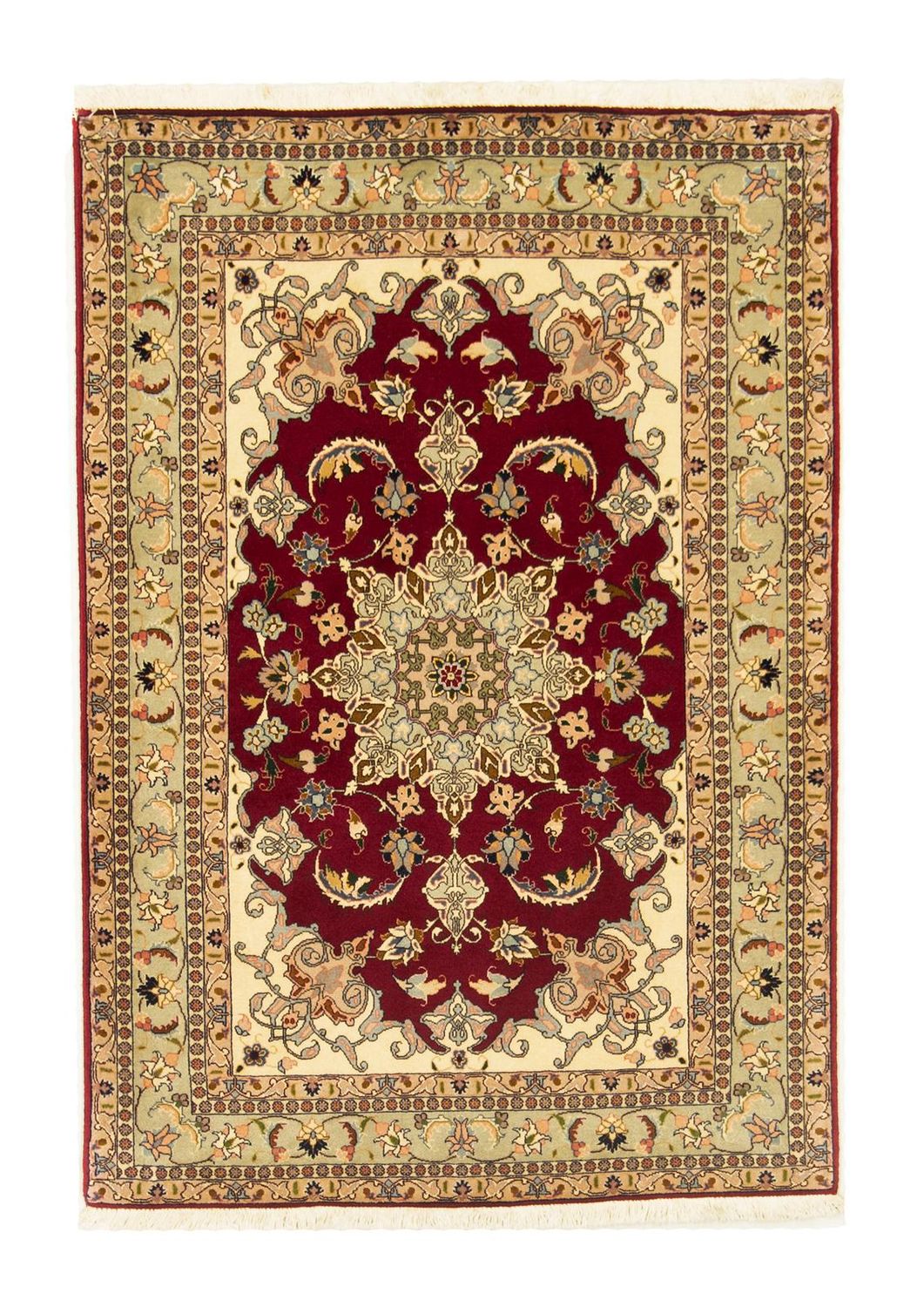 Persisk matta - Tabriz - Royal - 146 x 100 cm - röd
