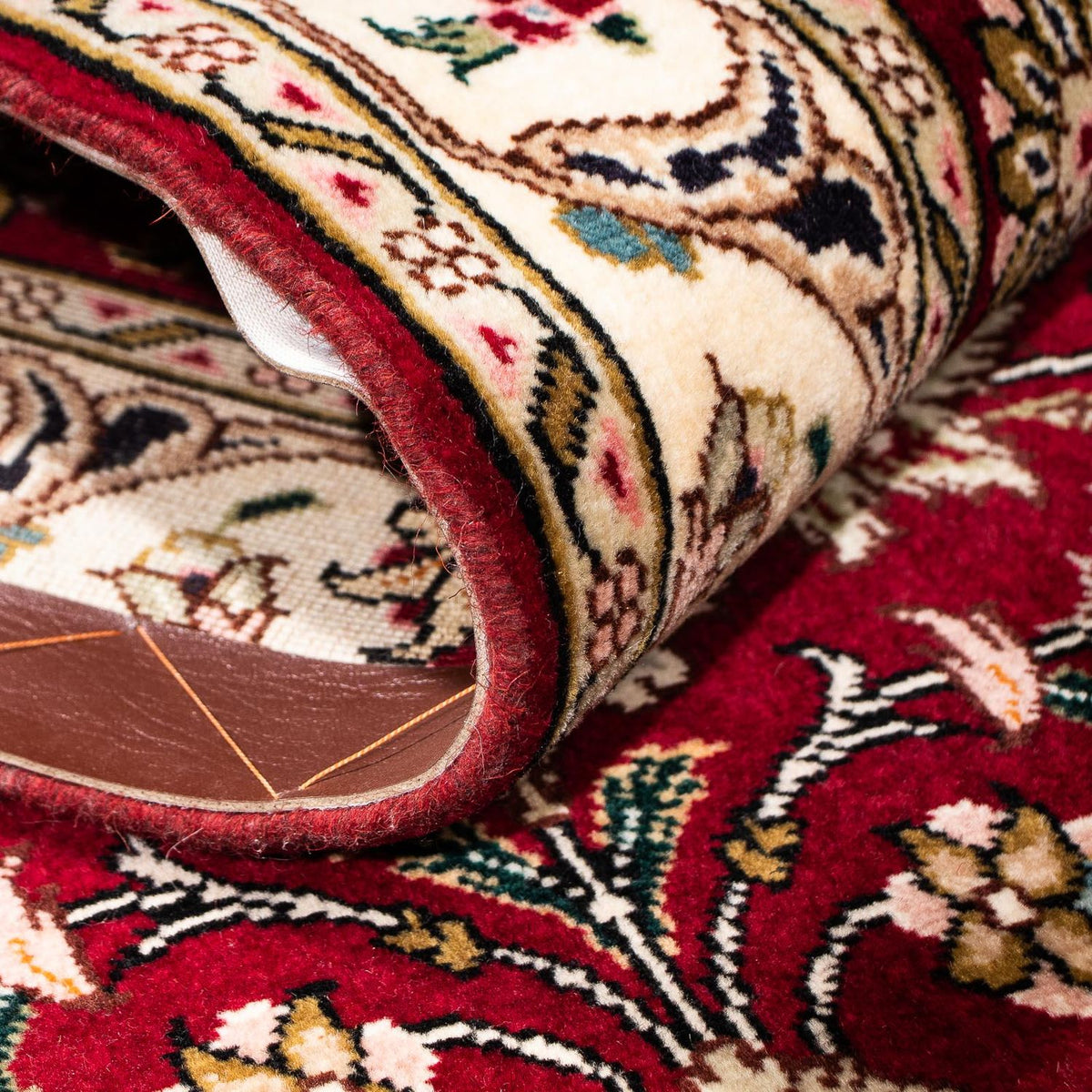 Runner Persisk matta - Tabriz - Royal - 295 x 77 cm - mörkröd