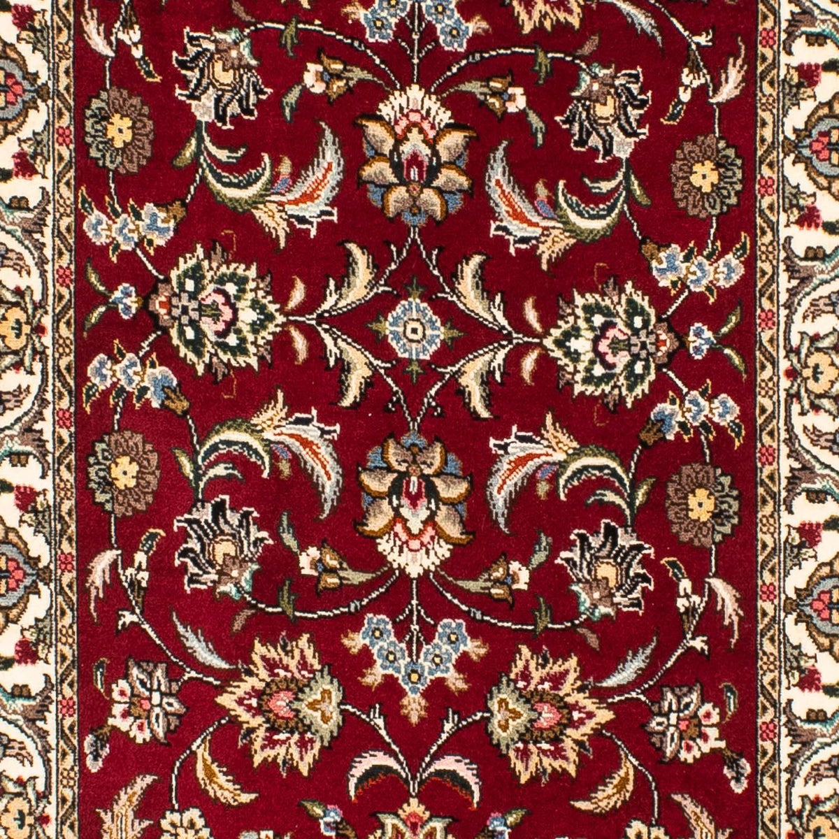 Runner Persisk matta - Tabriz - Royal - 316 x 75 cm - mörkröd
