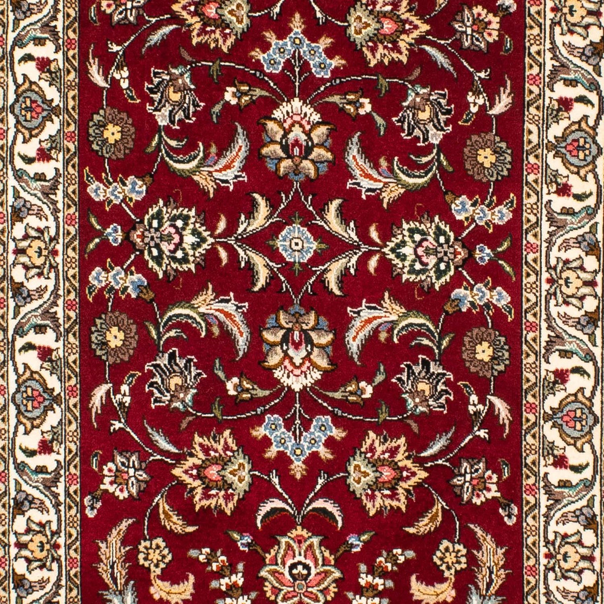 Runner Persisk matta - Tabriz - Royal - 312 x 77 cm - mörkröd