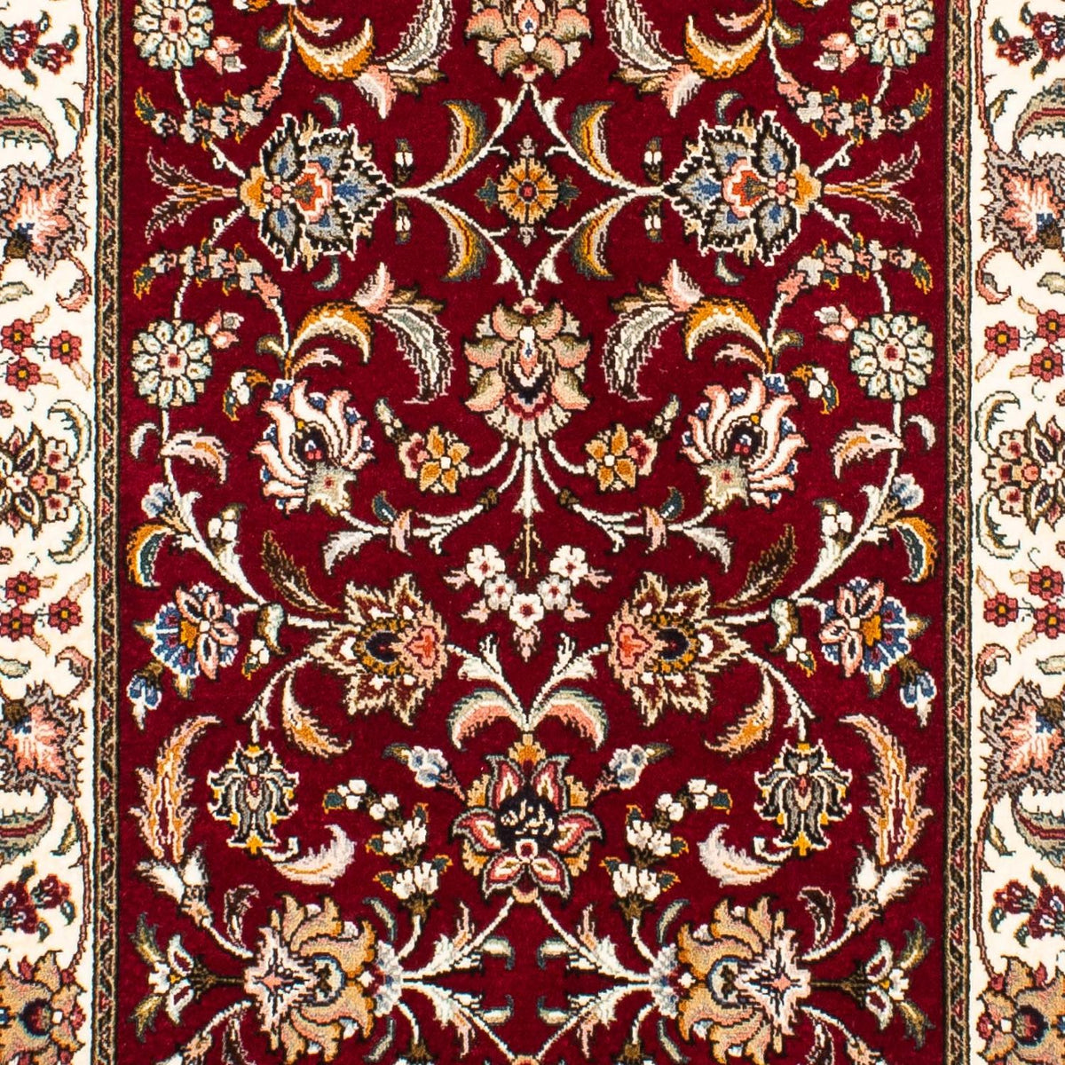 Runner Persisk matta - Tabriz - Royal - 322 x 85 cm - mörkröd