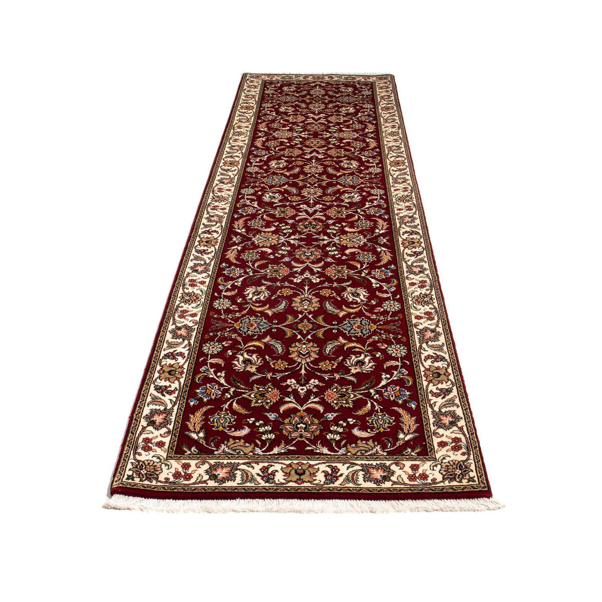 Runner Persisk matta - Tabriz - Royal - 322 x 85 cm - mörkröd