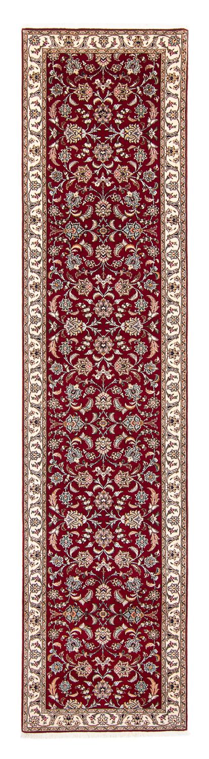 Runner Persisk matta - Tabriz - Royal - 390 x 87 cm - mörkröd