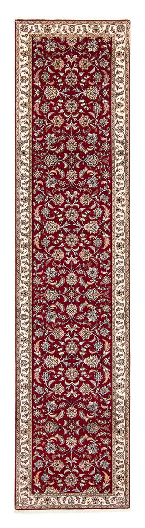 Runner Persisk matta - Tabriz - Royal - 390 x 87 cm - mörkröd